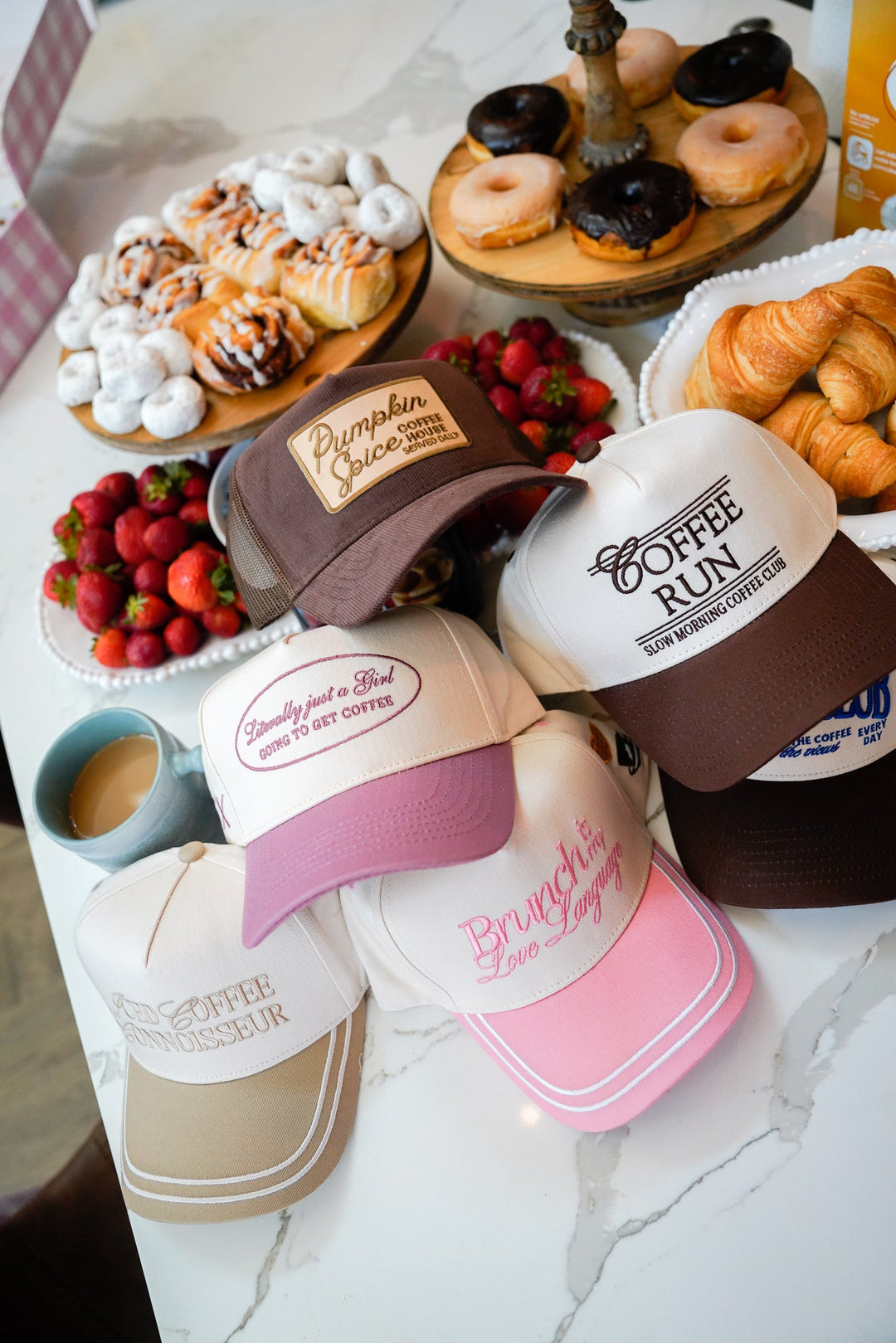 Coffee Run - Brown Vintage Trucker Hat