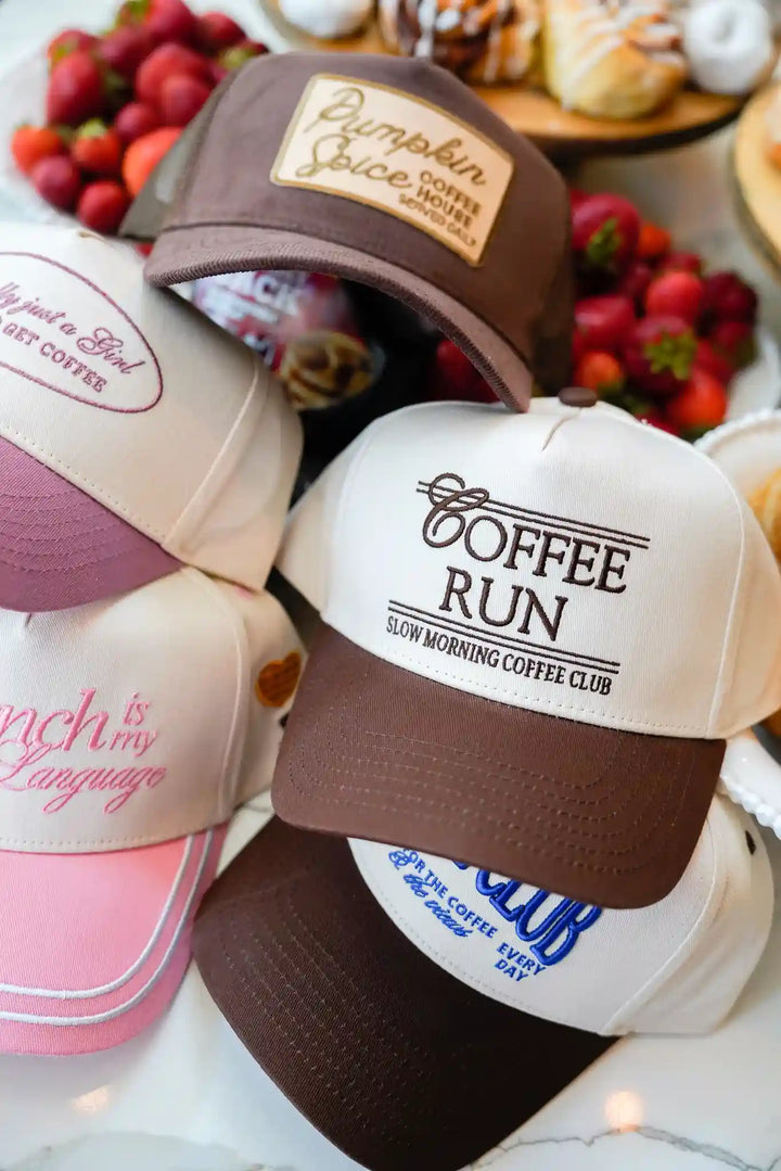 Coffee Run - Brown Vintage Trucker Hat