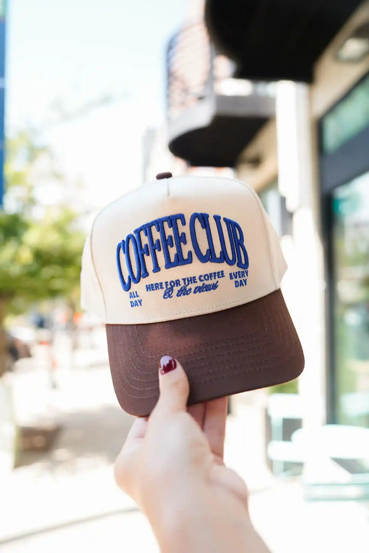 Coffee Club - Brown Vintage Trucker Hat