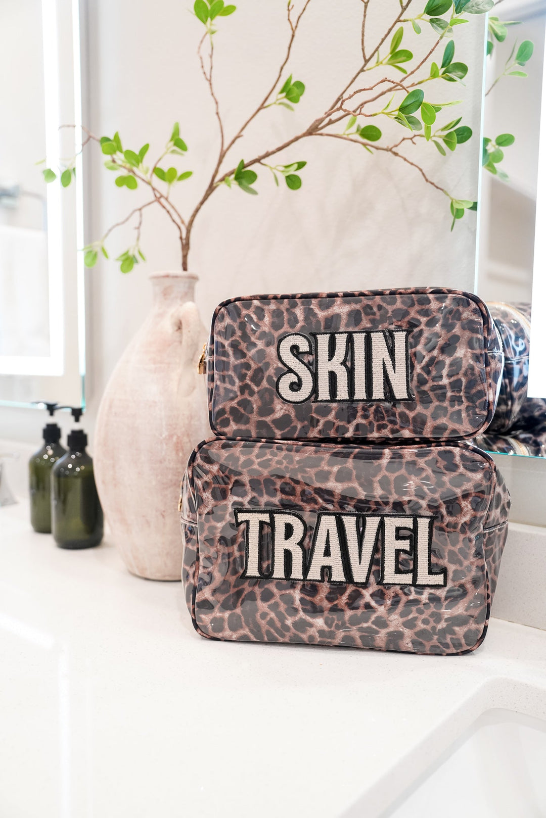 Skin - Leopard Clear Coat Large Bag