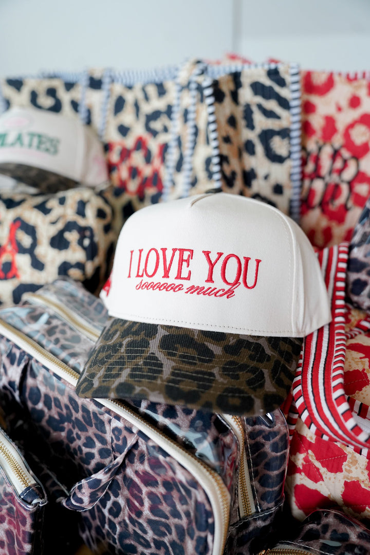 I Love You Sooooo Much - Leopard Vintage Hat