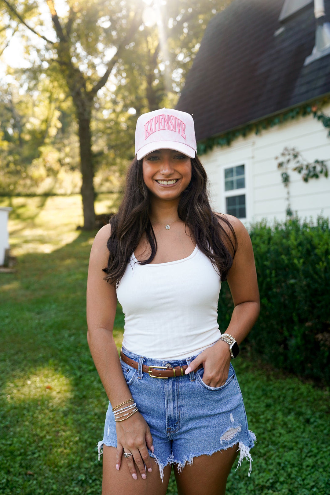 Expensive - Pink Camo Trucker Hat