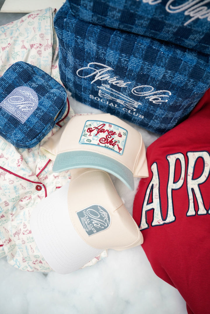 Ski Club - White Vintage Trucker Hat