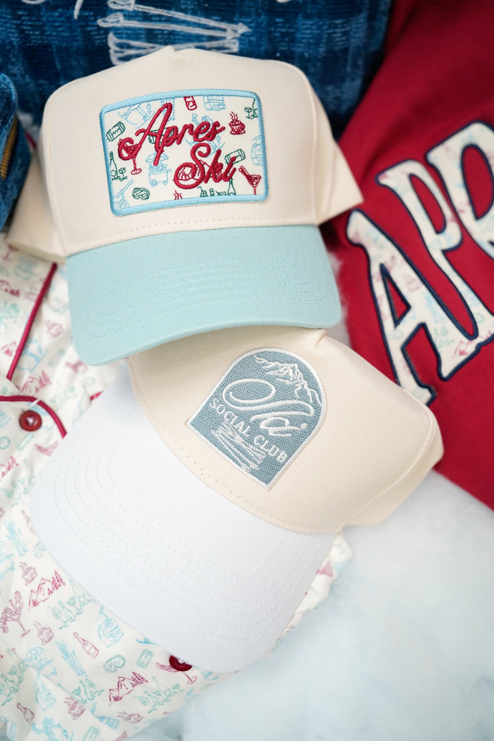 Apres Ski - Baby Blue Vintage Trucker Hat