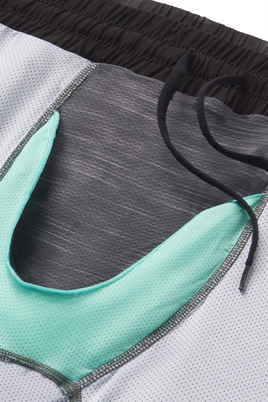 The Darkside | Black and Grey Camo Ball Hammock® 5 Inch Athletic Shorts