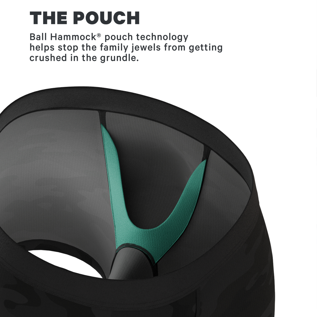 The Darkside | Black Camouflage Fart Proof Ball Hammock® Pouch Underwear