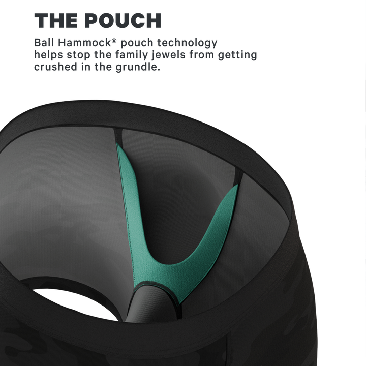 The Darkside | Black Camouflage Fart Proof Ball Hammock® Pouch Underwear