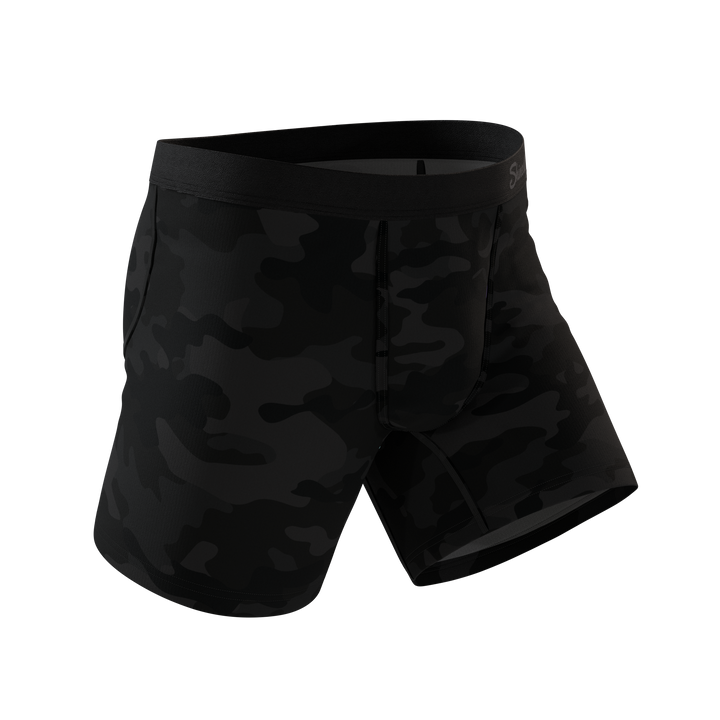 The Darkside | Black Camouflage Fart Proof Ball Hammock® Pouch Underwear