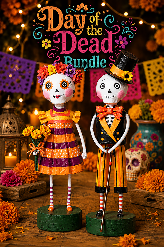 Day of the Dead Bundle by Lori Mitchell - SHIPS JUNE