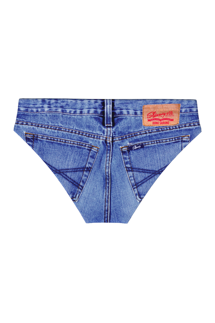 The Daytona Dong Sarong  | Denim Print Ball Hammock® Pouch Swim Briefs