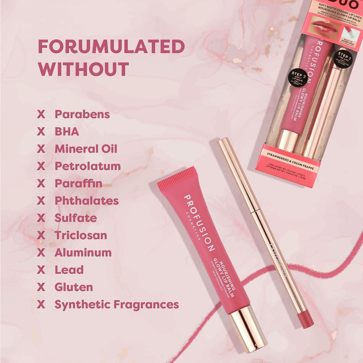 Lip Treat Duo Soft Matte Creamy Lip Liner & Nourishing Glowy Lip Balm