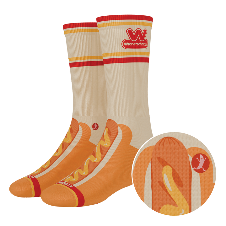 The Dog On Dog | Shinesty x Wienerschnitzel Heel Hammock™ Crew Socks