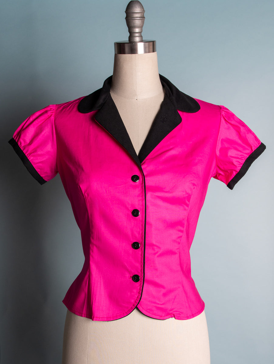 Dolly Blouse - Hot Pink