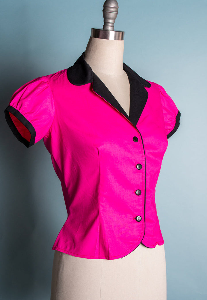 Dolly Blouse - Hot Pink