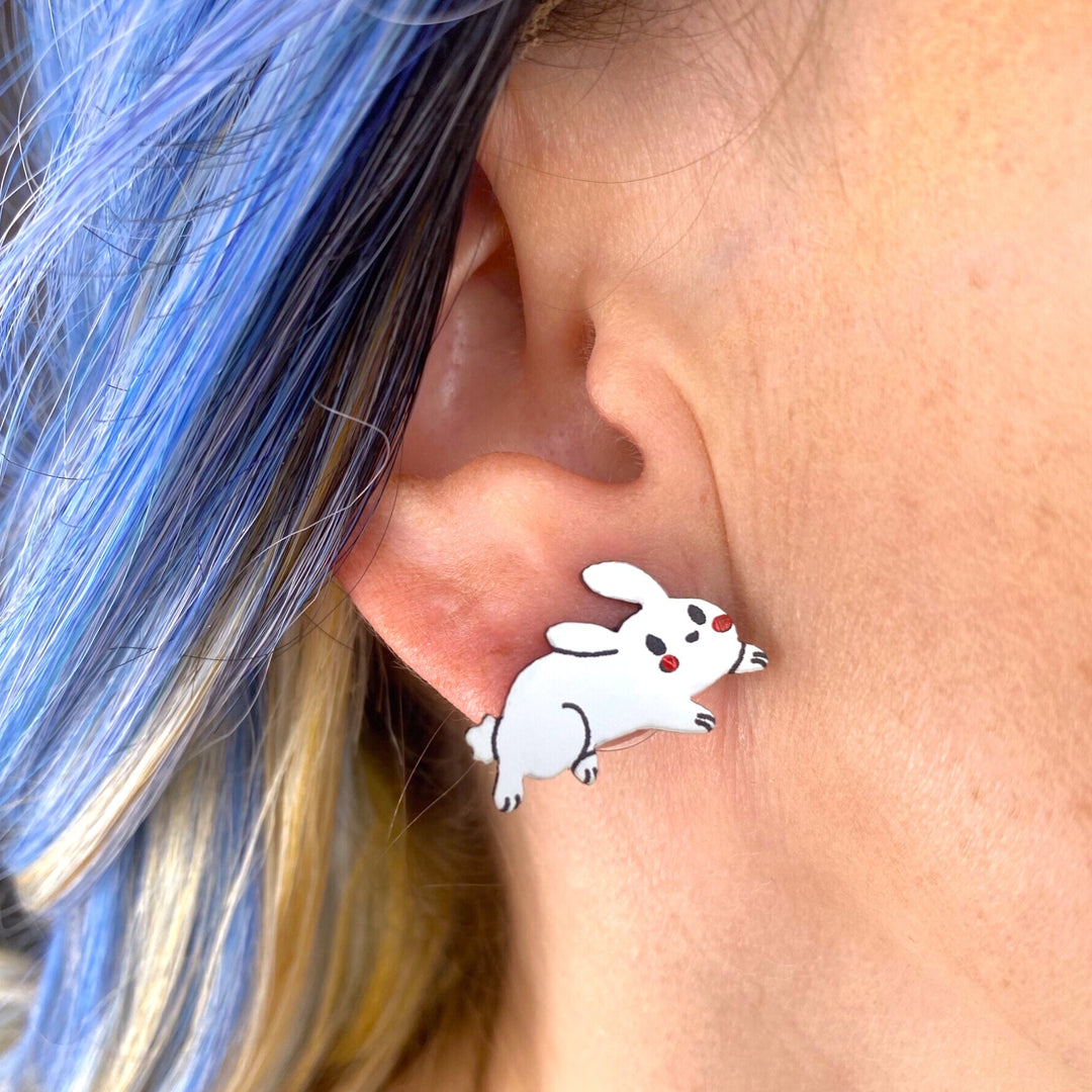 Sarah's Scribbles Bunny Earrings