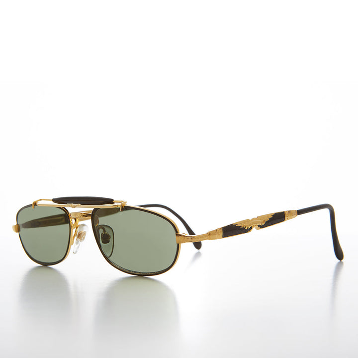 Half Frame Vintage Aviator Deadstock Sunglass - Earl