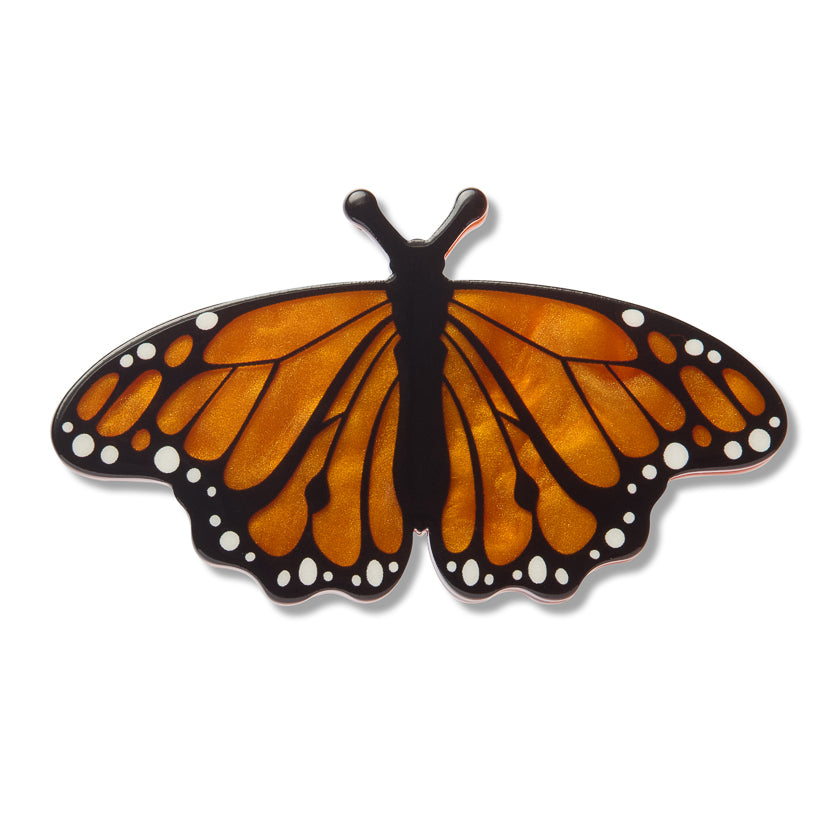 Monarch Butterfly Simplified Mini Brooch by Erstwilder