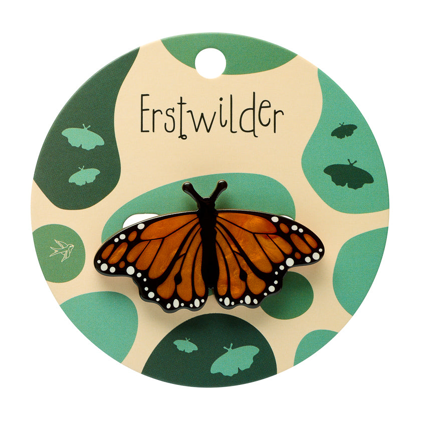 Monarch Butterfly Simplified Mini Brooch by Erstwilder