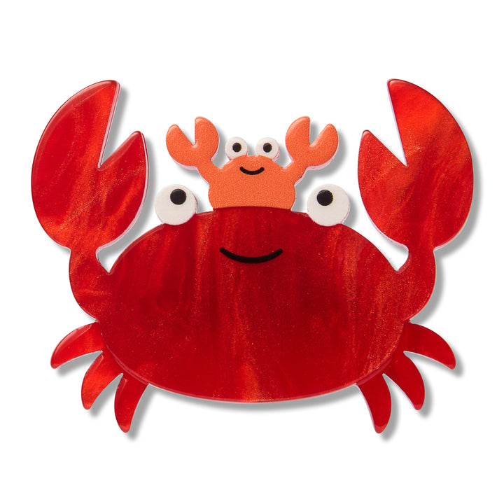 Crabs Simplified Mini Brooch by Erstwilder