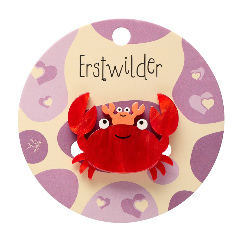 Crabs Simplified Mini Brooch by Erstwilder