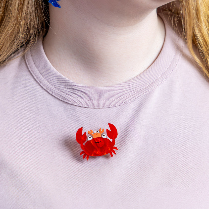 Crabs Simplified Mini Brooch by Erstwilder