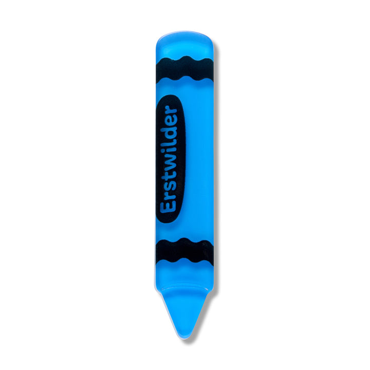 Crayon Simplified Mini Brooch - Blue by Erstwilder