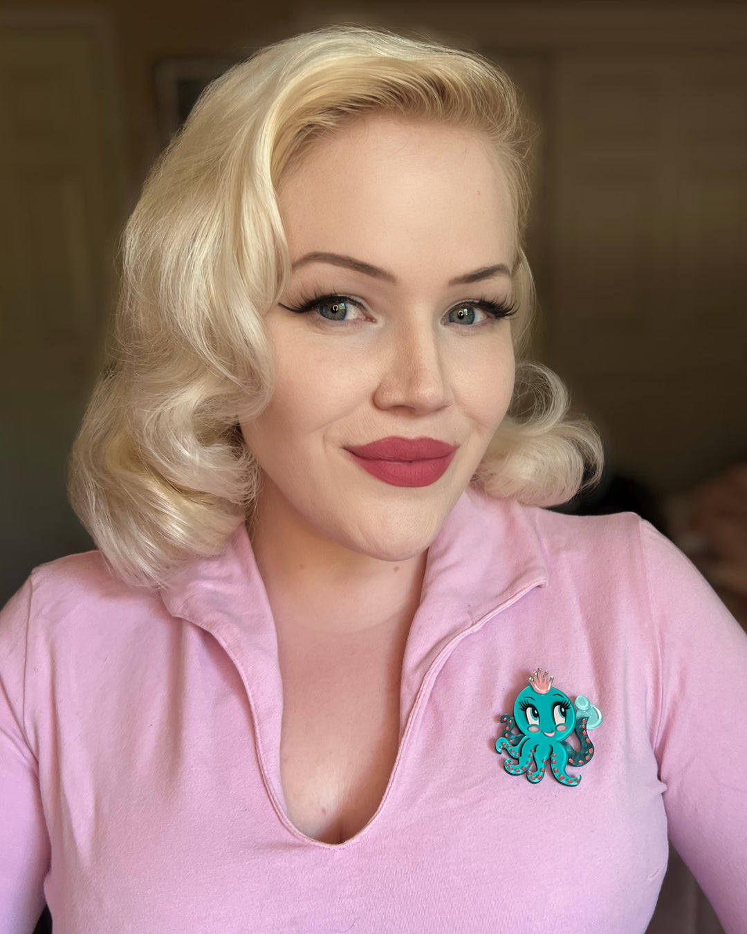 Olivia the Octo Cutie Brooch by Miss Fluff x Lipstick & Chrome