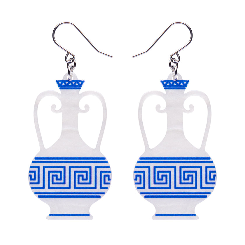 Amphora Drop Earrings - White by Erstwilder