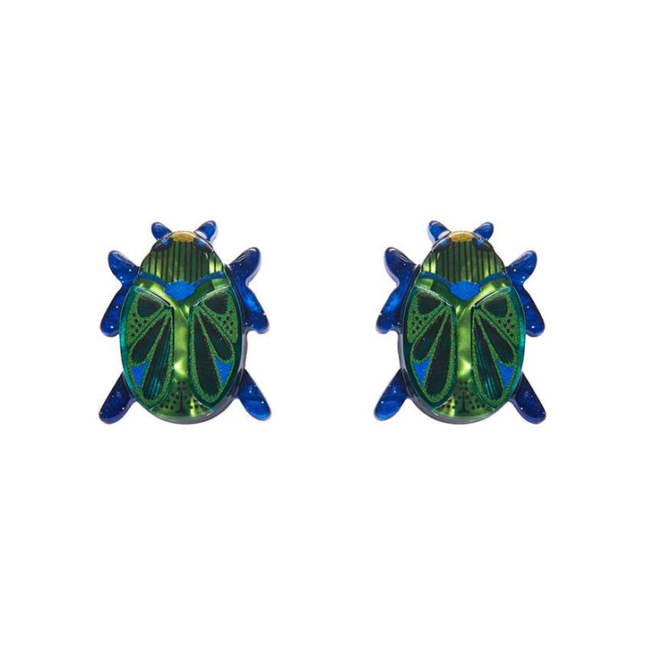 Luck of the Beetle Earrings by Erstwilder x Jocelyn Proust