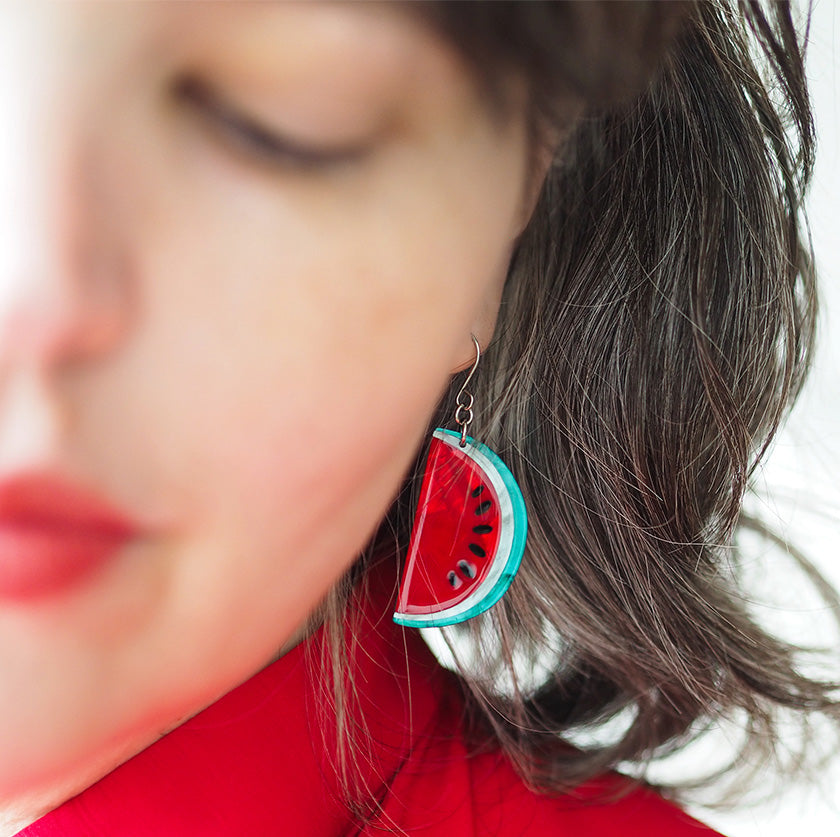 Viva la Vida Watermelons Drop Earrings by Erstwilder x Frida Kahlo