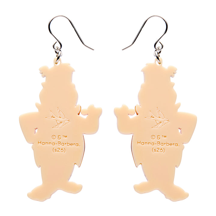 Fred Flintstone Drop Earrings by Erstwilder