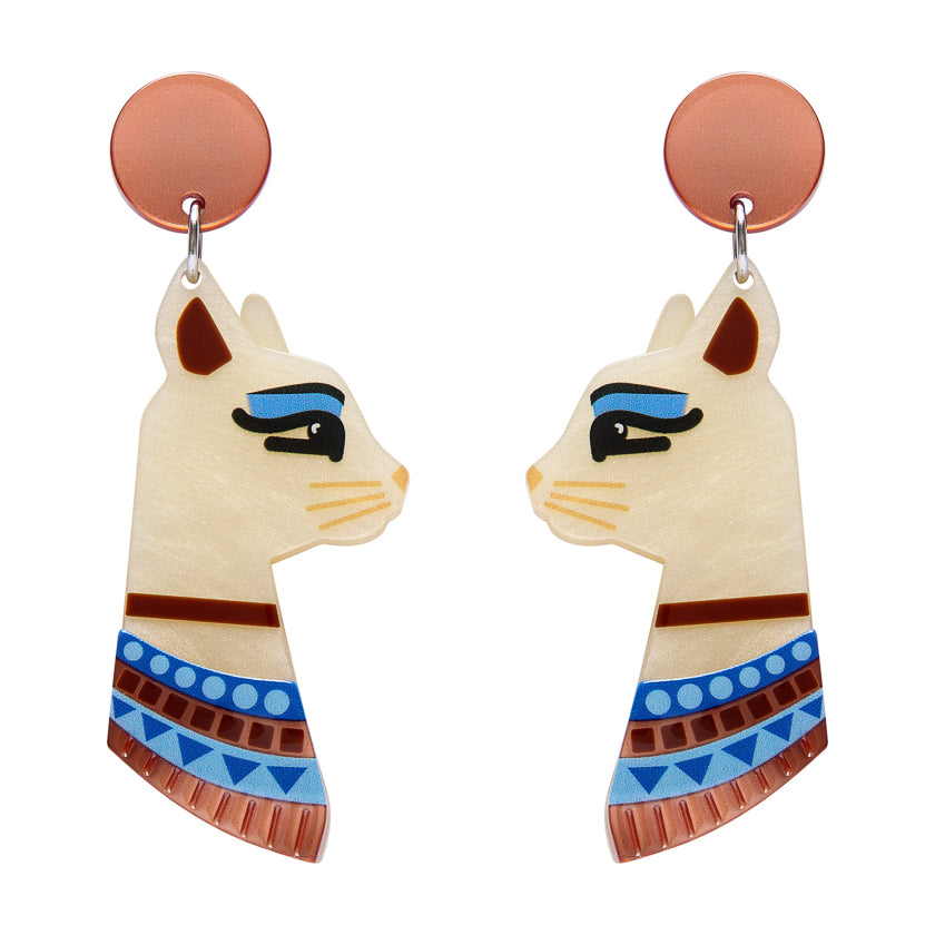 Bastet the Protector Drop Earrings by Erstwilder