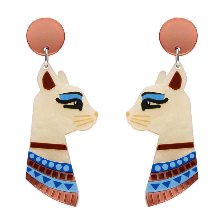 Bastet the Protector Drop Earrings by Erstwilder