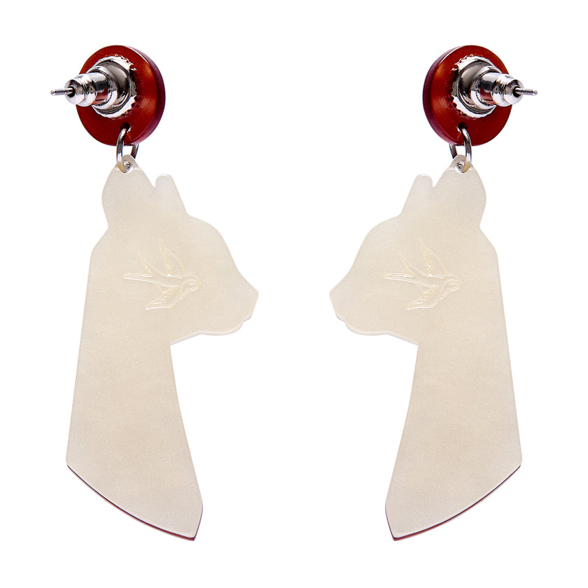 Bastet the Protector Drop Earrings by Erstwilder