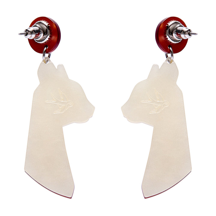 Bastet the Protector Drop Earrings by Erstwilder