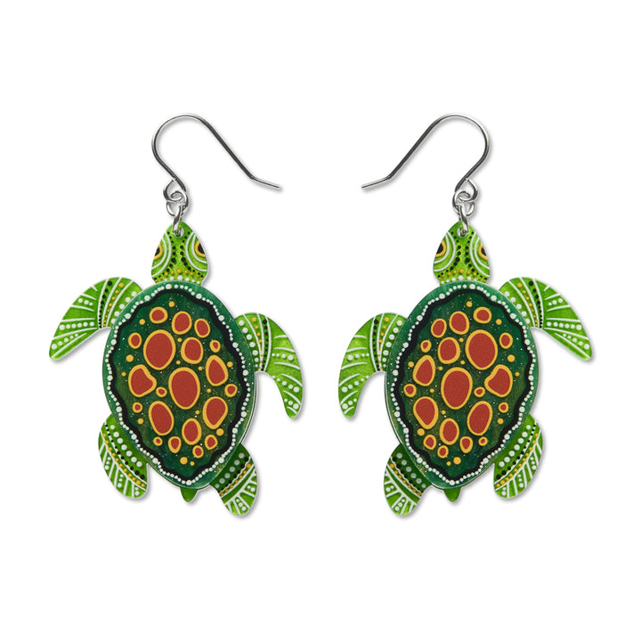 Yaunati (Turtle) Drop Earrings by Erstwilder