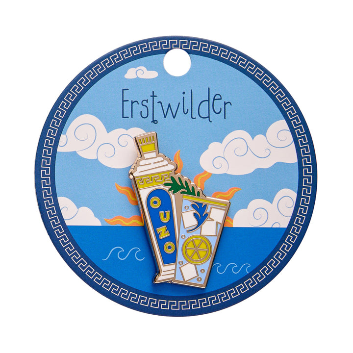 Opa! Ouzo Enamel Pin