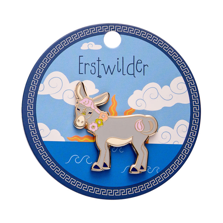 Devoted Donkey Enamel Pin