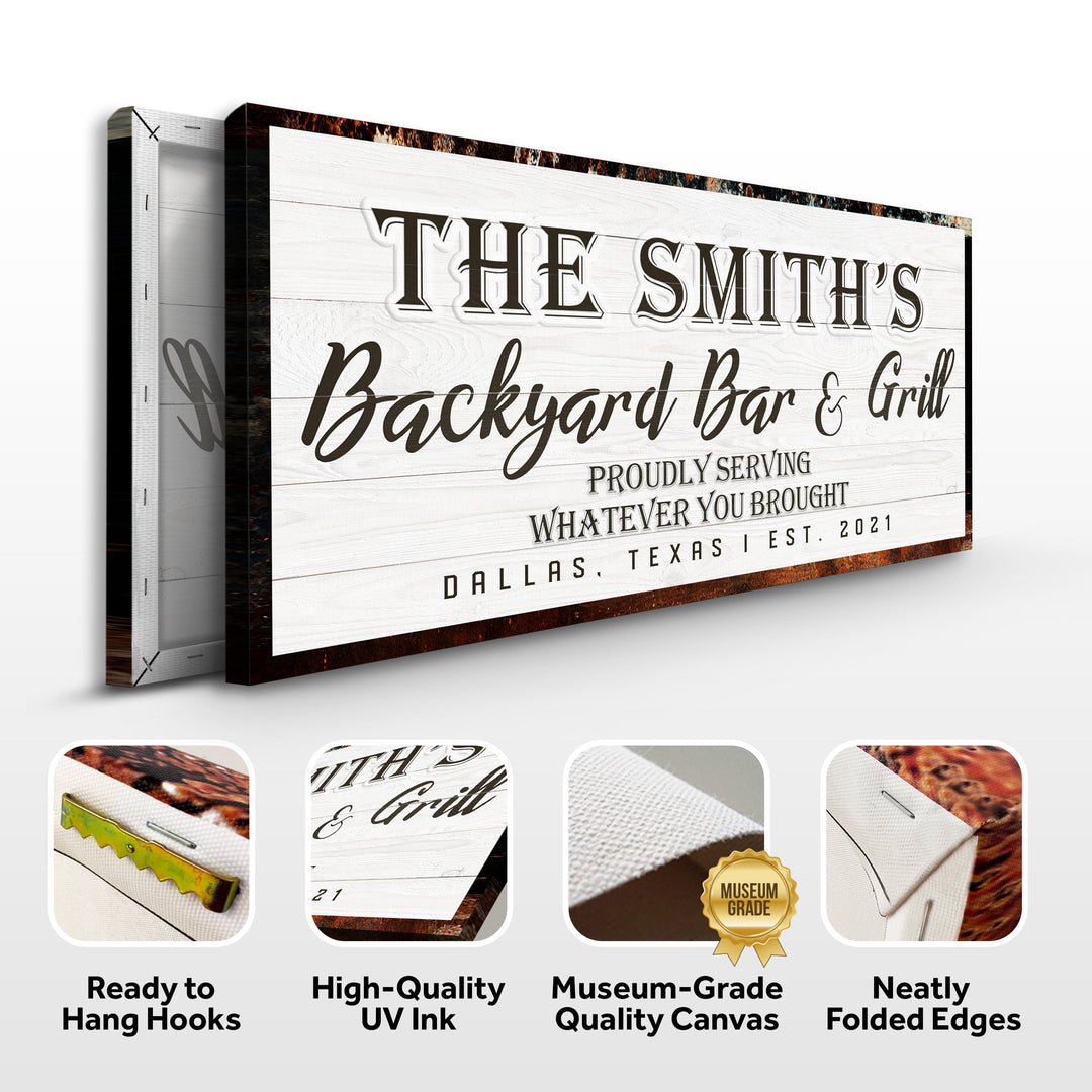 Backyard Bar & Grill Sign XIX