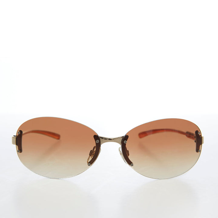 Large Oval Vintage Sunglasses - Eugena
