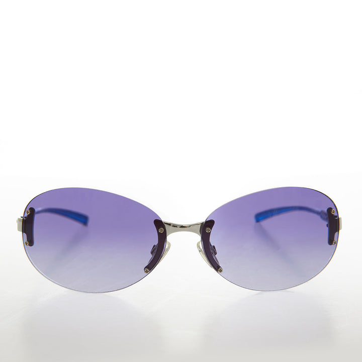 Large Oval Vintage Sunglasses - Eugena