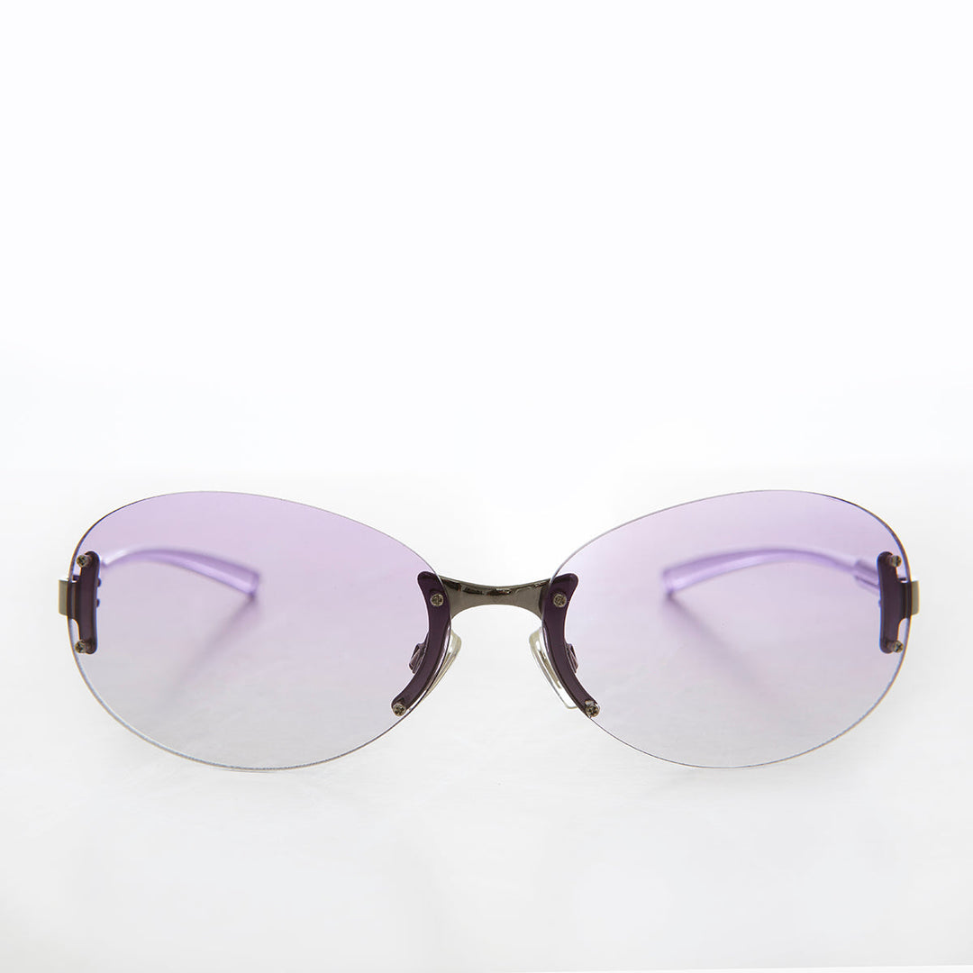 Large Oval Vintage Sunglasses - Eugena