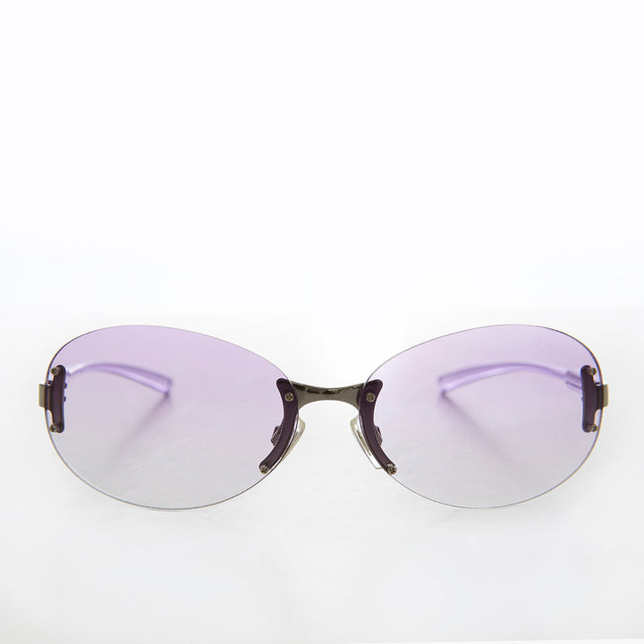 Large Oval Vintage Sunglasses - Eugena