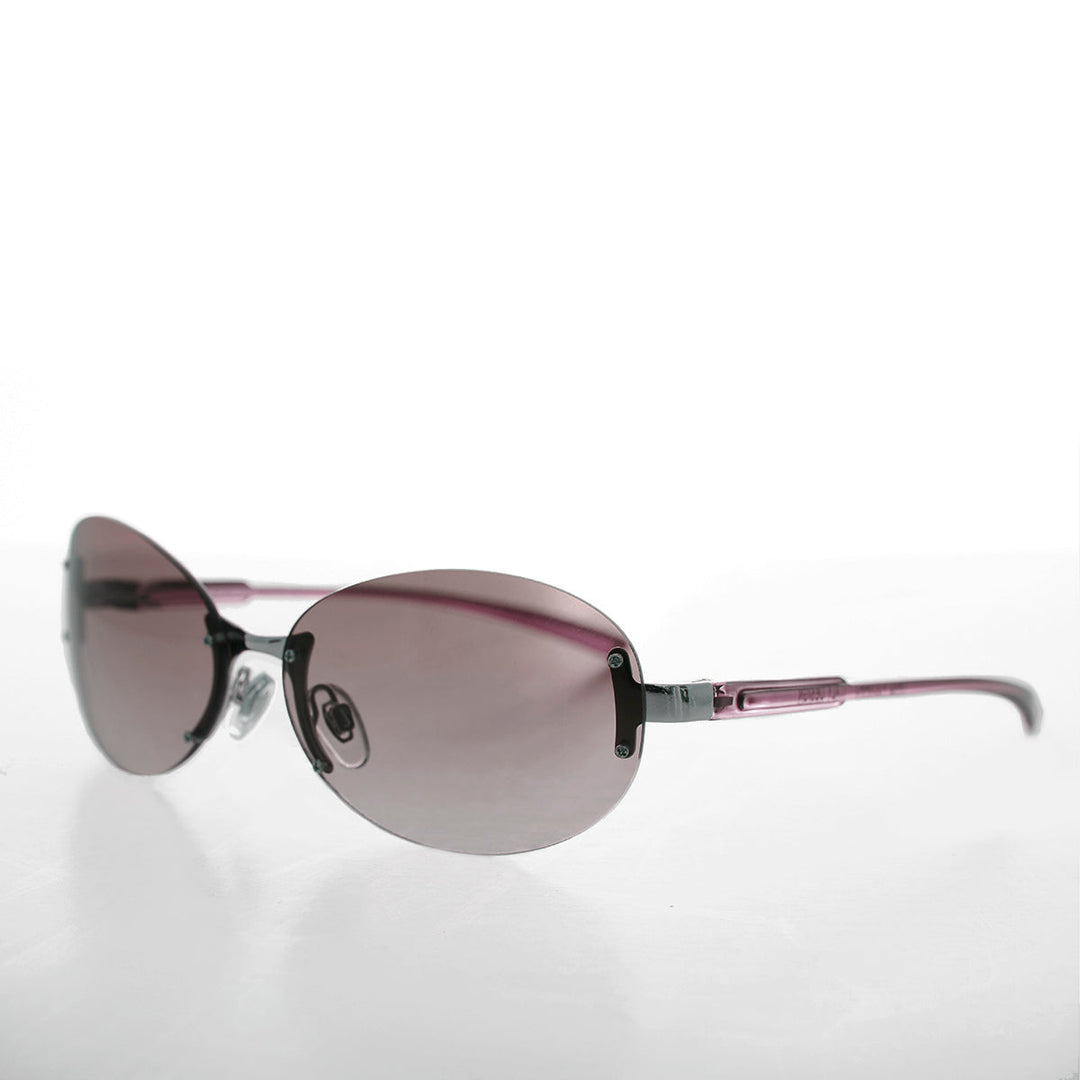 Large Oval Vintage Sunglasses - Eugena