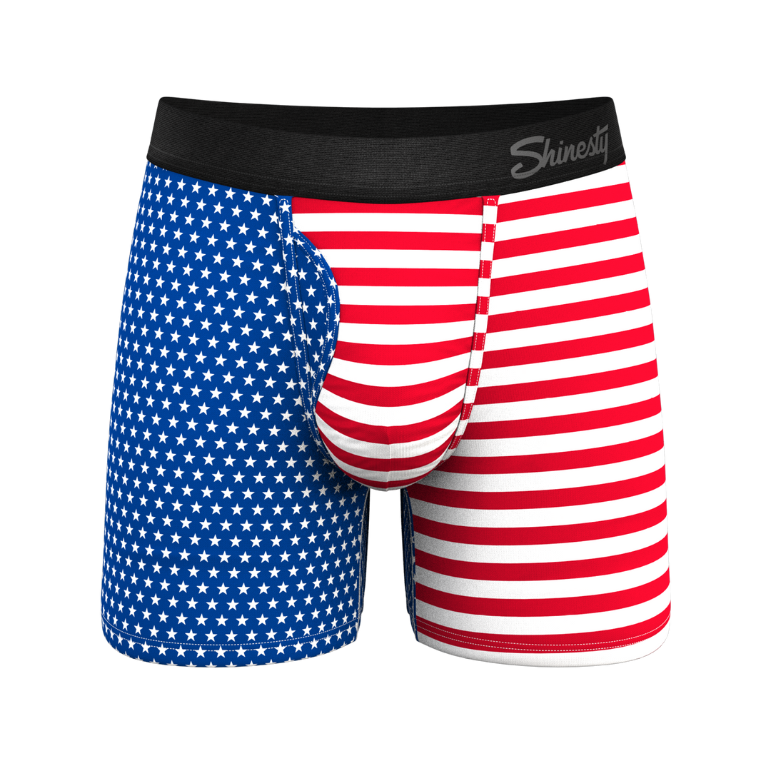 The Ellis Island | USA Flag Ball Hammock® Pouch Underwear With Fly