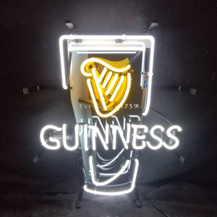 Estd 1759 Guinness Harp Lager Black Can Neon Signs