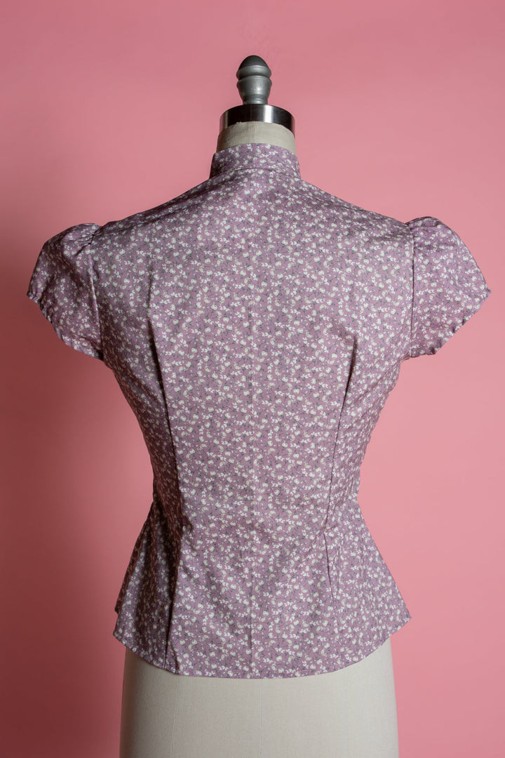 Estelle Blouse - Little Flowers, Mauve