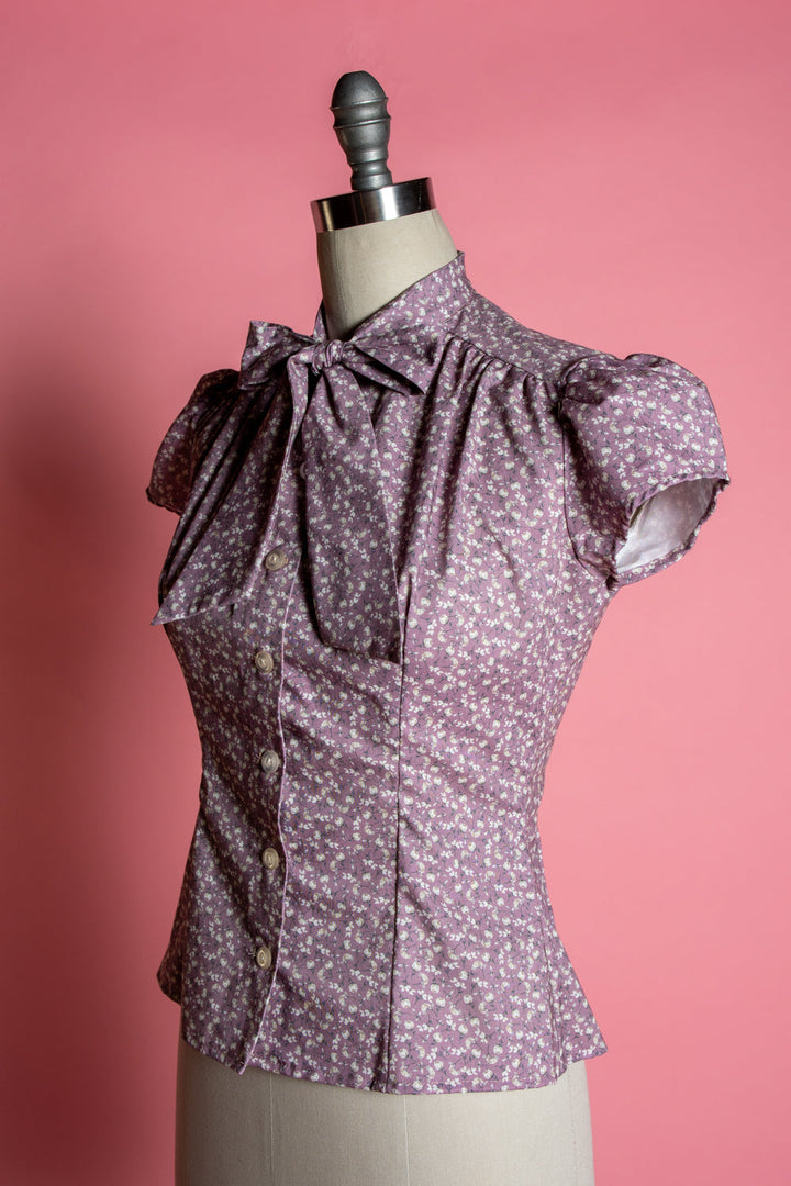 Estelle Blouse - Little Flowers, Mauve