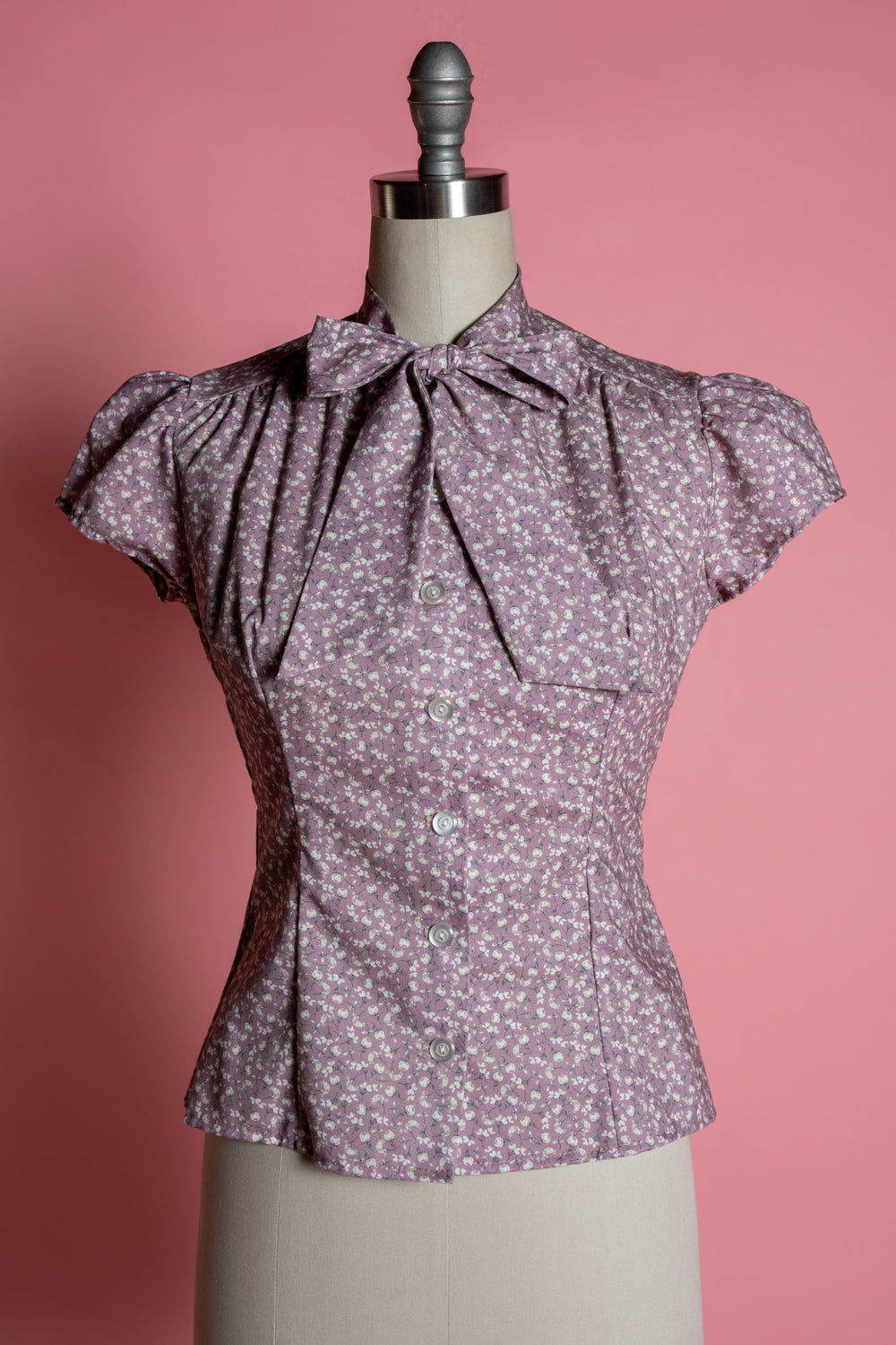 Estelle Blouse - Little Flowers, Mauve