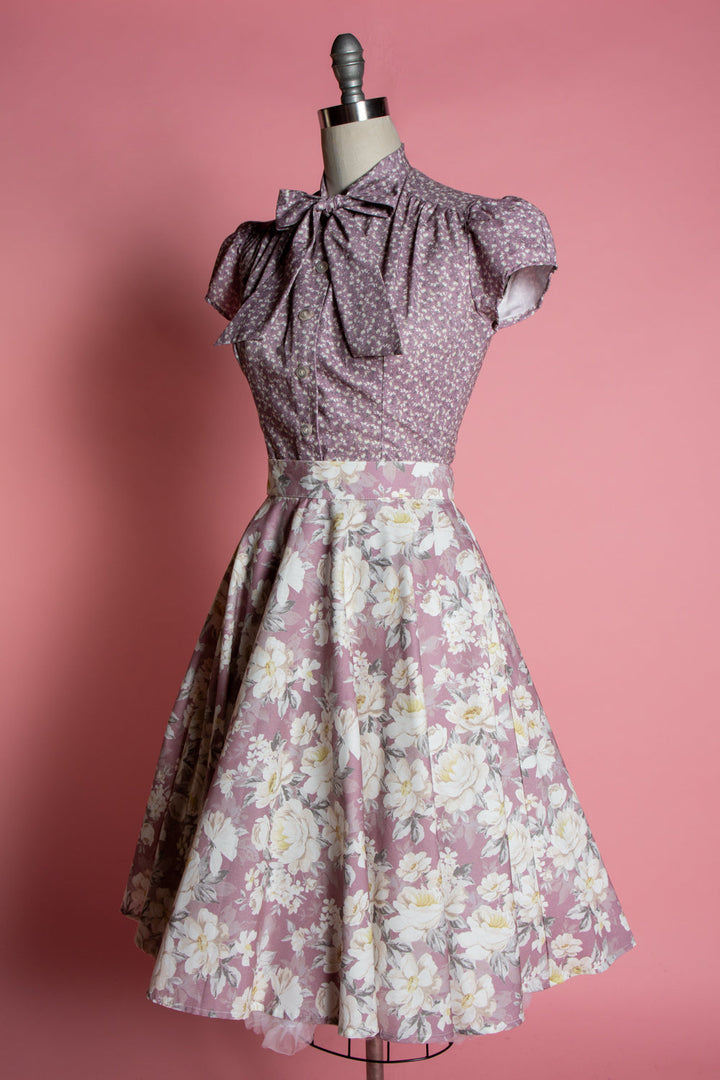 Estelle Blouse - Little Flowers, Mauve